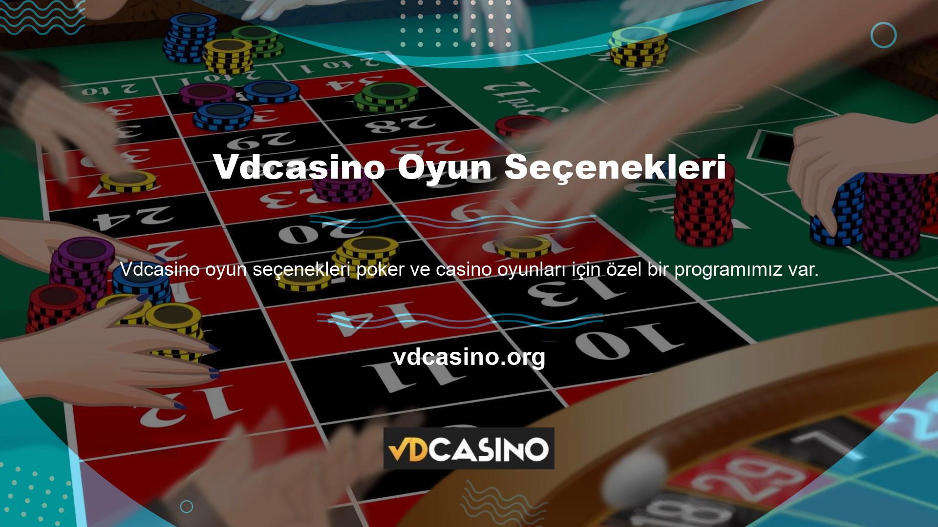 Bu, Vdcasino Casino seçeneklerini indirme ve yükleme seçeneklerinize göre değerlendirebileceğiniz anlamına gelir